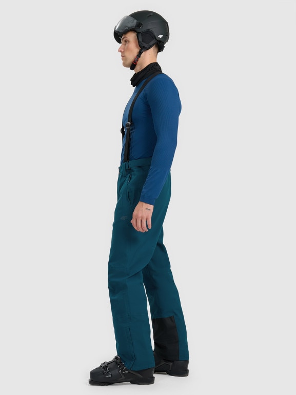 Męskie spodnie narciarskie 4F 4FWAW25TFTRM0924 - granatowe