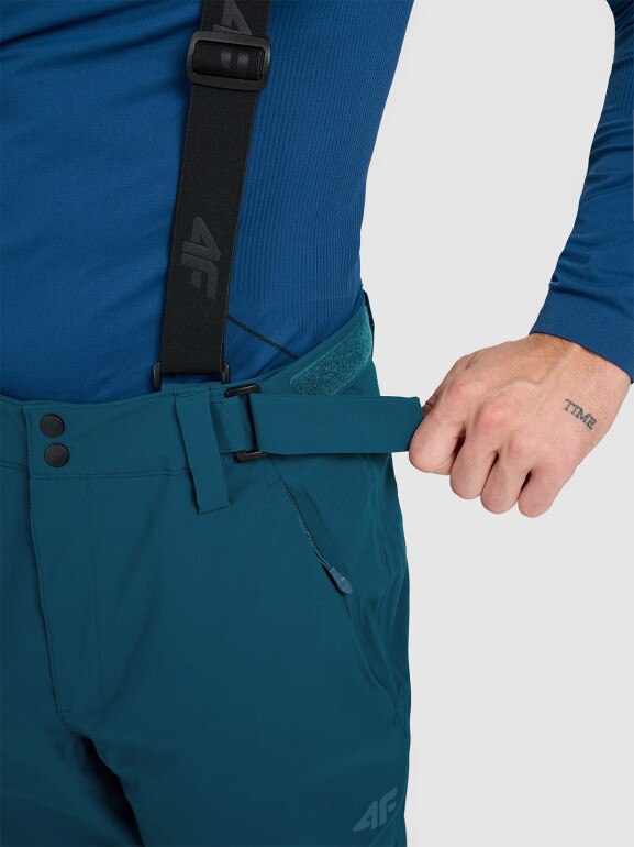 Męskie spodnie narciarskie 4F 4FWAW25TFTRM0924 - granatowe