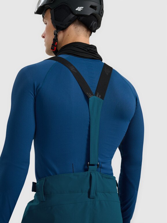 Męskie spodnie narciarskie 4F 4FWAW25TFTRM0924 - granatowe