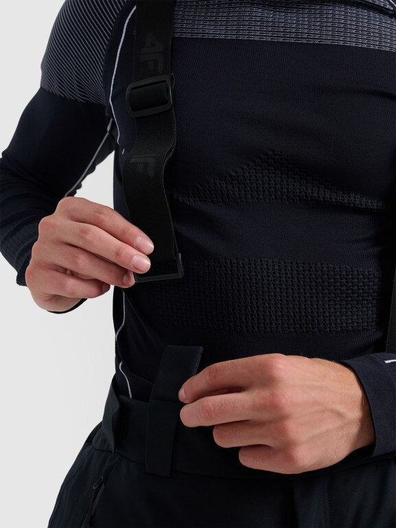 Męskie spodnie narciarskie 4F 4FWAW25TFTRM0928 - czarne