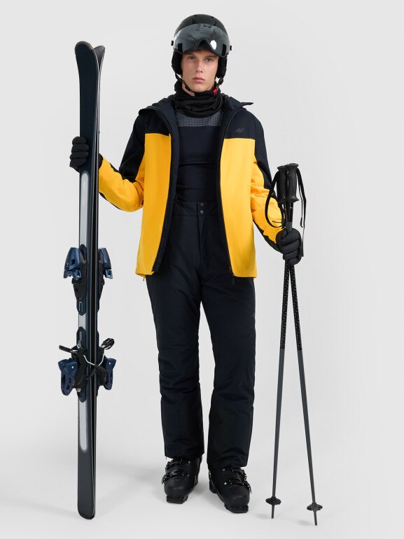 Męskie spodnie narciarskie 4F 4FWAW25TFTRM0928 - czarne