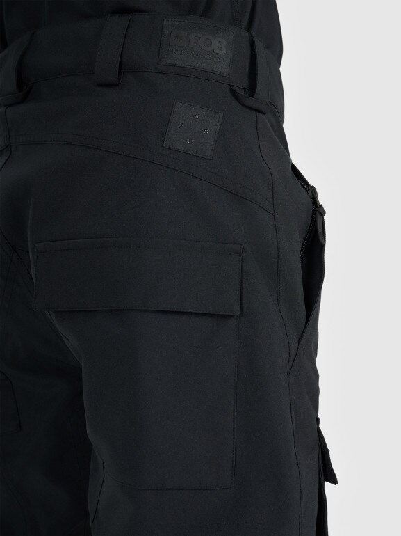 Męskie spodnie snowboardowe 4F 4FRAW25TFTRM1272 - czarne