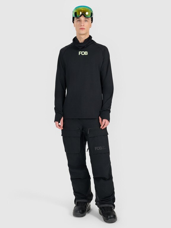 Męskie spodnie snowboardowe 4F 4FRAW25TFTRM1272 - czarne