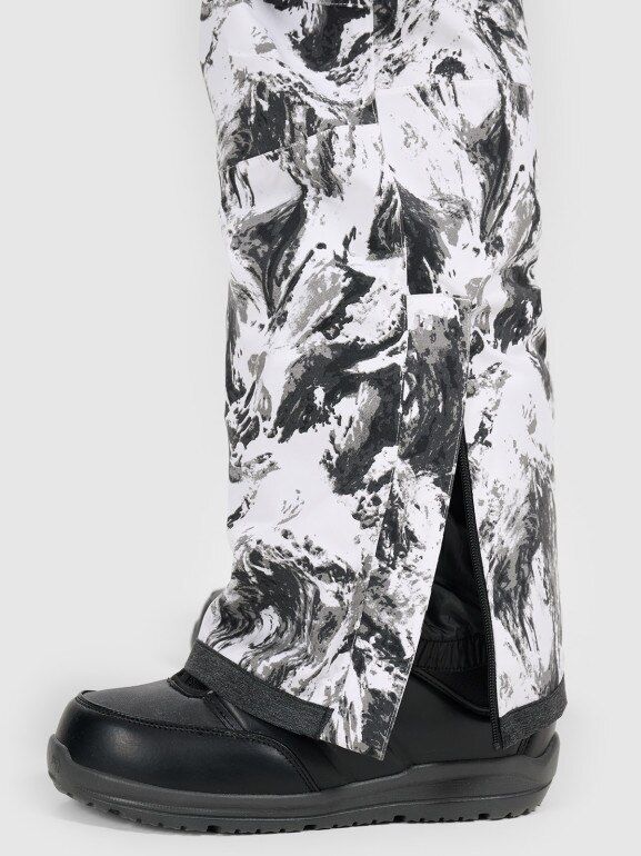 Męskie spodnie snowboardowe 4F 4FRAW25TFTRM1272 - multikolor