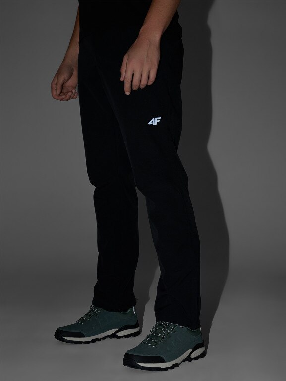 Męskie spodnie trekkingowe 4F 4FWAW25TFTRM0990 - czarne