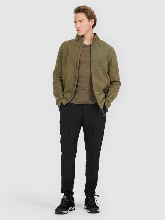 Męskie spodnie trekkingowe 4F 4FWAW25TFTRM1056 - czarne