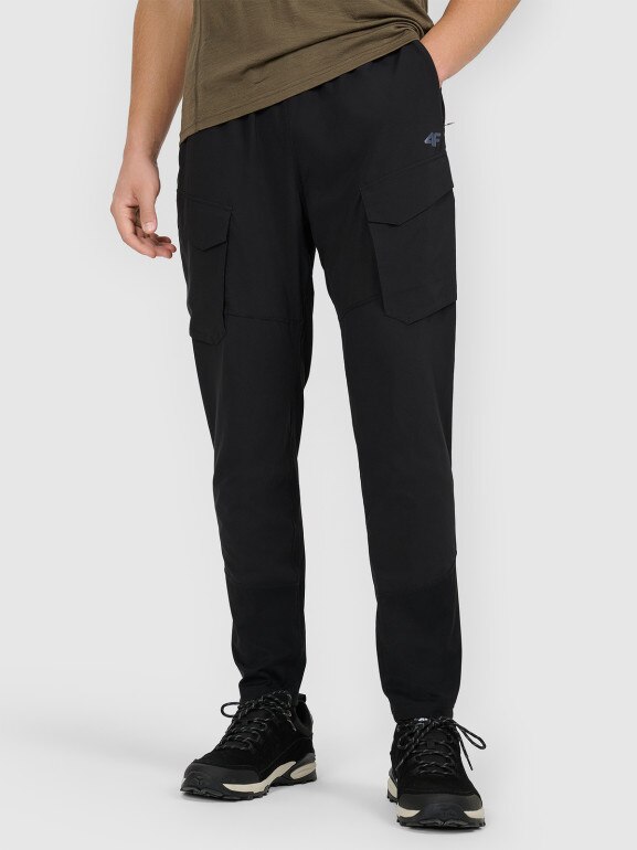 Męskie spodnie trekkingowe 4F 4FWAW25TFTRM1056 - czarne