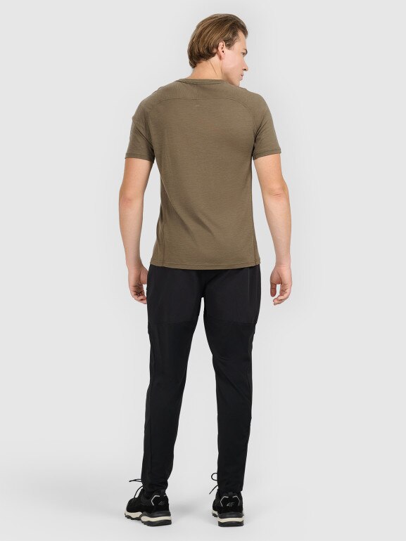 Męskie spodnie trekkingowe 4F 4FWAW25TFTRM1056 - czarne