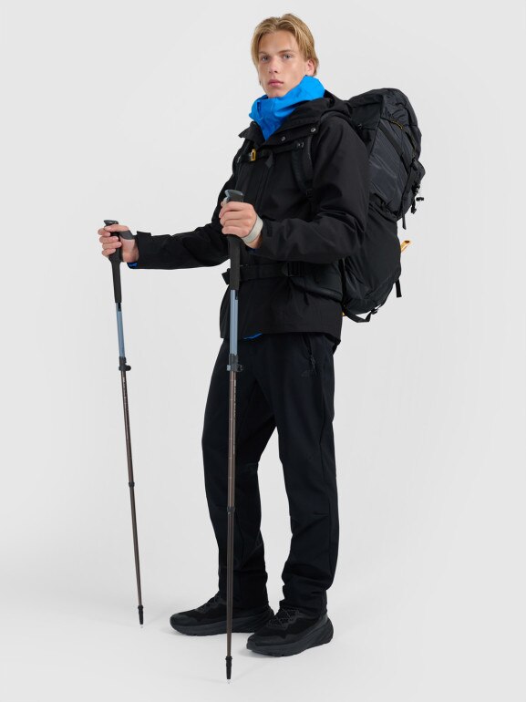 Męskie spodnie trekkingowe 4F 4FWAW25TFTRM1225 - czarne