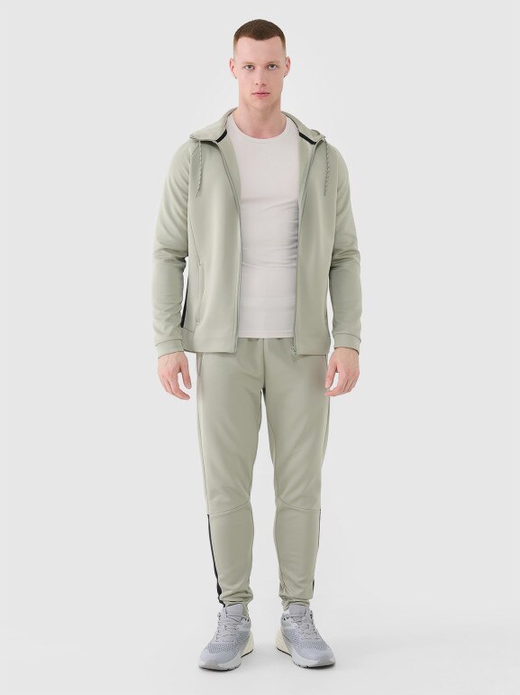 Męskie spodnie treningowe 4F 4FWSS25TFTRM0836 - khaki