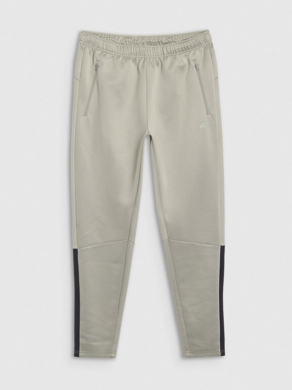 Męskie spodnie treningowe 4F 4FWSS25TFTRM0836 - khaki