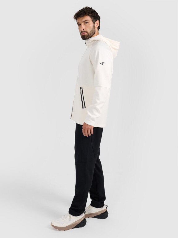 Męskie spodniei dresowe joggery 4F 4FWAW25TTROM1194 - czarne