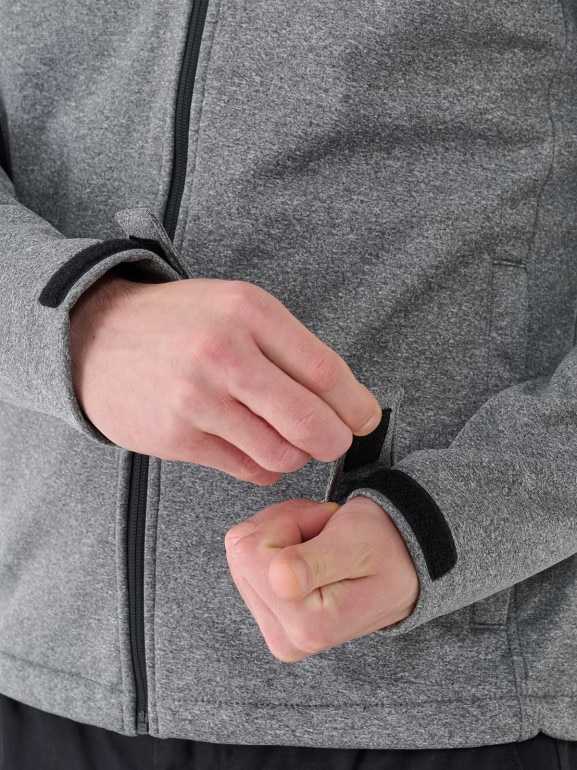Męska kurtka wiatroodporna softshell 4F NOSH4-SFM001B - szara