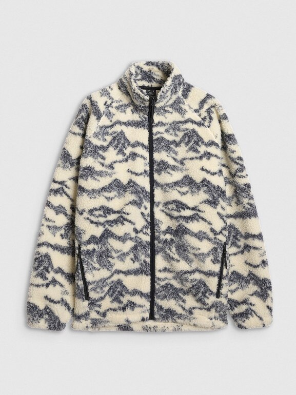 Polar sherpa rozpinany ze stójką uniseks 4F 4FWAW25TFLEU352 - beżowy