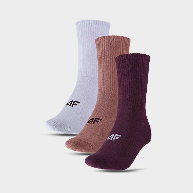 Skarpetki casual uniseks 4F 4FWSS25USOCU358 (3-pack) - multikolor