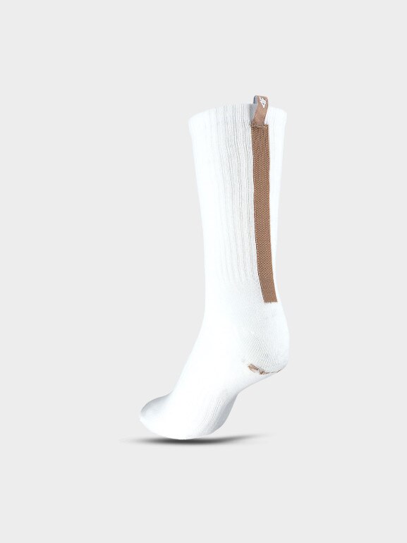 Skarpetki basic (2-pack) uniseks 4F 4FWSS25USOCU416 - białe