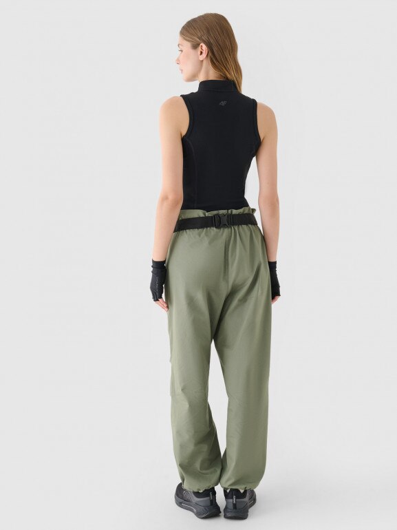 Damski top slim basic 4F 4FRAW24TSLEF182 - różowy