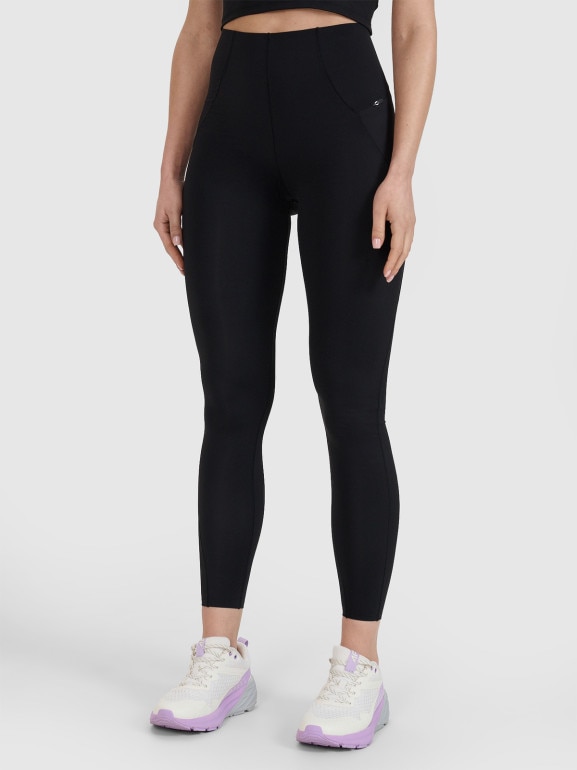 Damskie legginsy treningowe 4F x Anna Lewandowska 4FALSSS25TFTIF384 - czarne
