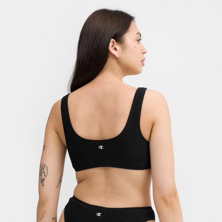 Góra od damskiego kostiumu kąpielowego Champion Legacy Bikini Top - czarna