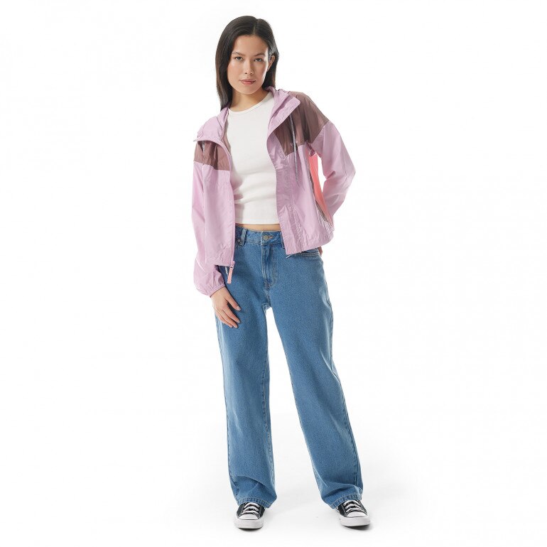 Damska kurtka przejściowa Columbia Women's Flash Challenger Cropped Windbreaker - różowa