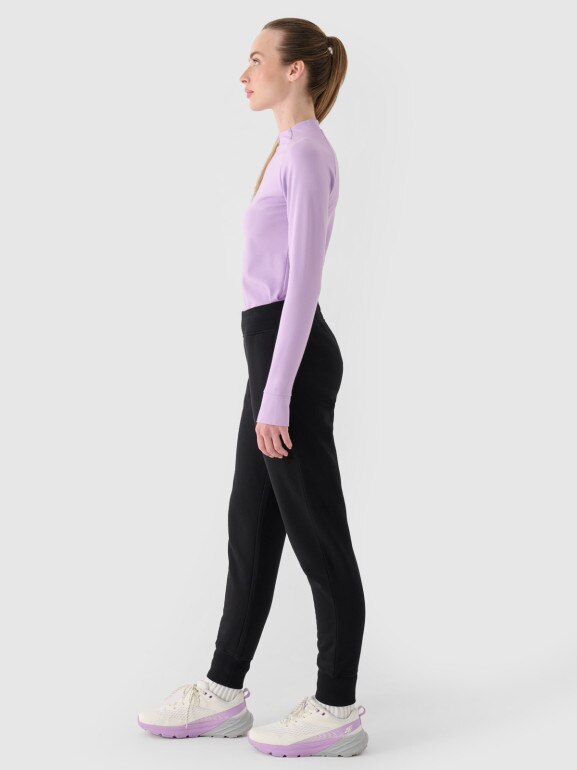 Damskie spodnie dresowe 4F 4FWMM00TTROF0946 - czarne