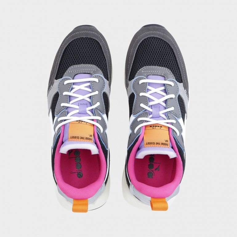 Damskie sneakersy Diadora Jolly Suede Mesh - czarne