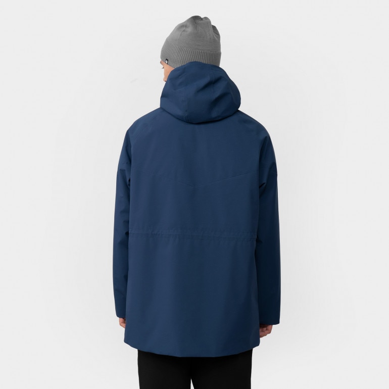 Męska kurtka parka przejściowa FILA TANVALD light padded parka - granatowa