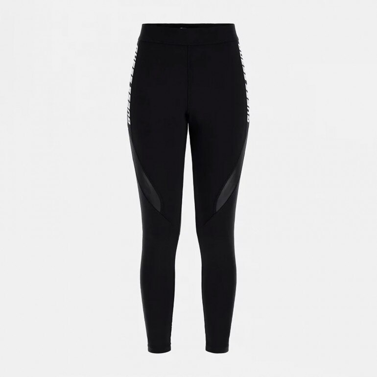 Damskie legginsy treningowe GUESS ANGELICA LEGGING 4/4 - czarne