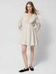  Outhorn Damska sukienka mini Outhorn OTHWSS24TDREF142  beżowa  Beżowy