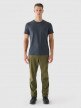 Męskie spodnie softshellowe 4F 4FRAW24TFTRM1006 - oliwkowe/khaki