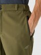 Męskie spodnie softshellowe 4F 4FRAW24TFTRM1006 - oliwkowe/khaki