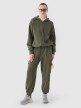 4F Damskie spodnie dresowe joggery 4F 4FRAW24TTROF1353  oliwkowe/khaki Khaki