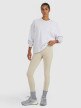 Damskie legginsy treningowe 4F 4FRAW25TFTIF445 - beżowy