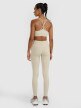 Damskie legginsy treningowe 4F 4FRAW25TFTIF445 - beżowy