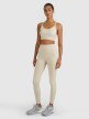4F Damskie legginsy treningowe 4F 4FRAW25TFTIF445  beżowy Beżowy