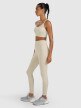 Damskie legginsy treningowe 4F 4FRAW25TFTIF445 - beżowy