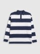 Damski longsleeve w paski 4F 4FRAW25TLONF604 - granatowy