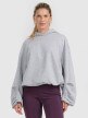 4F Damska bluza nierozpinana z kapturem 4F 4FRAW25TSWSF2462  szara Szary