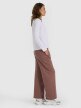 mini: Damskie spodnie dresowe z szerokimi nogawkami 4F 4FRAW25TTROF1614 - brązowe (4)