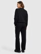 mini: Damskie spodnie dresowe z szerokimi nogawkami 4F 4FRAW25TTROF1919 - czarne (6)
