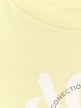 Damski t-shirt z nadrukiem 4F 4FRAW25TTSHF3229 - żółty