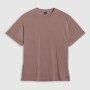 4F Damski tshirt oversize 4F 4FRAW25TTSHF3408  brązowy Brązowy
