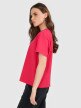 mini: Damski t-shirt z nadrukiem 4F 4FRAW25TTSHF3410 - różowy (3)