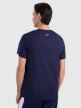 Męsksi t-shirt z nadrukiem 4F 4FRAW25TTSHM3225 - granatowy