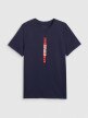 Męsksi t-shirt z nadrukiem 4F 4FRAW25TTSHM3225 - granatowy