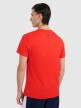 Męsksi t-shirt z nadrukiem 4F 4FRAW25TTSHM3225 - czerwony