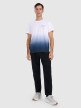 Męski t-shirt z nadrukiem 4F 4FRAW25TTSHM3226 - granatowy