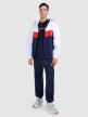 Męski t-shirt oversize z nadrukiem 4F 4FRAW25TTSHM3227 - granatowy