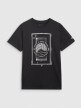 Męski t-shirt z nadrukiem 4F 4FRAW25TTSHM3236 - czarny