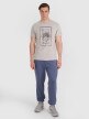 Męski t-shirt z nadrukiem 4F 4FRAW25TTSHM3236 - szary